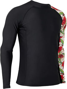 Bonne Qualité Meilleur Matériel Rash Guard pour Hommes et Séchage Rapide à Manches Longues Couleur Unie Plus Size Rash Guard - Product Image 6