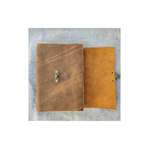 Cuaderno antiguo hecho a mano A5/A4, diario de cuero genuino con C-Lock Bound y Deckle Edge, hilo de papel, estilo de tapa dura de costura - Product Image 5