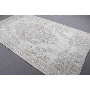 พรมตุรกี ขนาด 5.6x9.7 ฟุต พรมลายจุดสีขาว ทำจากขนสัตว์ - Product Image 2