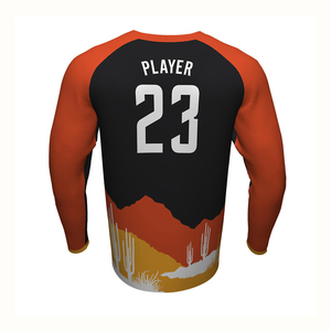 Chemises de tir légères OEM Design tricoté respirant Contraste de couleur Vente en gros - Product Image 2