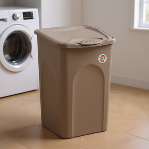 Cesto de Ropa de Plástico Stefanplast PRIMAVERA Gris Paloma 70234 Capacidad 50 Litros - Product Image 3