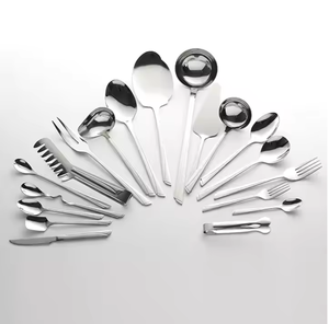 Ensemble de couverts en acier inoxydable Ustensiles pour manger Vaisselle en acier miroir Restaurant Fourchette Couteau Cuillère top tendance - Product Image 3