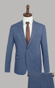 Veste de costume de mariage pour marié, blazer pour hommes d'honneur, couleur unie, coupe ajustée - Product Image 2
