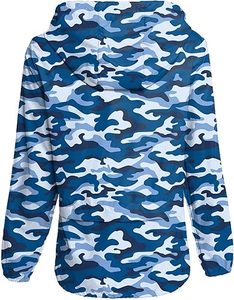 Veste de pluie légère en polyester pour femme coupe-vent imperméable pour les activités de plein air-Randonnée et voyage - Product Image 2