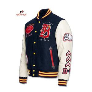 Veste unisexe Varsity Baseball-Adoptez le style classique avec une veste de baseball Varsity-Qualité supérieure avec coutures fines - Product Image 3