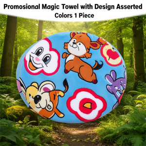 Serviette magique promotionnelle avec motif animal, couleurs assorties, 1 pièce - Product Image 3