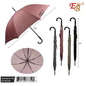 45.5 \ "ombrello di nozze arcobaleno a tre colori assortiti 48 pz/CS Design semi-automatico Casual e di transizione - Product Image 1