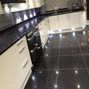 Granito Galaxy negro pulido para paredes, suelos y áreas de alto tráfico - Product Image 1