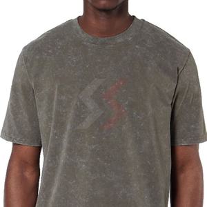 เสื้อยืดผู้ชายลายฟอกสีคุณภาพสูง เป็นมิตรกับสิ่งแวดล้อม ราคาถูก สีพื้น ดีไซน์ทันสมัย เสื้อยืดผู้ชายลายฟอกสี ราคาถูก รับผลิตแบบ OEM - Product Image 4