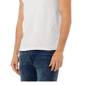 Airlume-Camiseta sin mangas de algodón para hombre y mujer, camiseta sin mangas de algodón peinado y anillo, 32 onzas, color blanco, 100% - Product Image 5