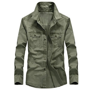 Camisas de Mezclilla para Hombre, Camisa de Mezclilla de Moda, Alta Calidad, Algodón, Diseño Moderno 2026, Corte Ajustado, Color Sólido - Product Image 4