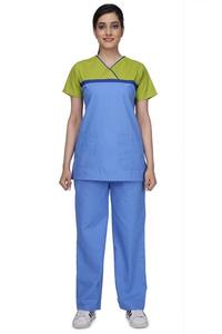 2023 diseño barato profesional ajustado médico para mujer diseño elegante uniforme de enfermera Azul Real - Product Image 2