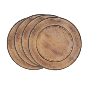 Produit Offre Spéciale Assiettes de présentation en bois d'acacia Assiettes de présentation en bois de manguier de qualité supérieure 2 set - Product Image 3