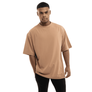 Venta al por mayor personalizado 100% algodón hombres Vintage camiseta de gran tamaño peso pesado transpirable ajuste suelto para Primavera Verano tela de rizo - Product Image 1