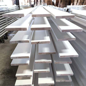 Garniture de plinthe à panneau en bois apprêté blanc en gros d'usine - Product Image 5