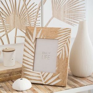 Marco de fotos de madera de mango personalizado hecho a mano, fabricante indio, exportador, alta demanda, regalo decorativo para el hogar, nuevo diseño grabado - Product Image 2