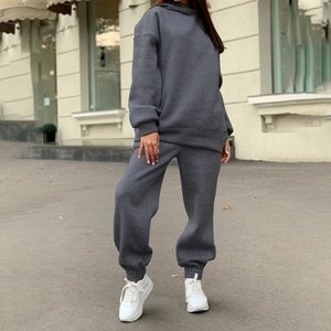 Conjunto de Chándal Oversize Personalizado al por Mayor, Ecológico, Unisex, de Invierno, Grueso, de Forro Polar, de Algodón/Poliéster Resistente al Viento - Product Image 5