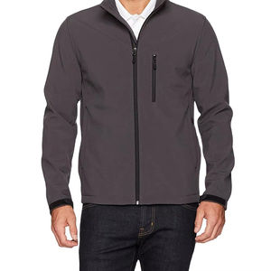 2025 personnalisé hommes Soft Shell Sport veste de haute qualité imperméable extérieur coupe-vent tissu matériel longue saison d'hiver fermeture éclair - Product Image 1