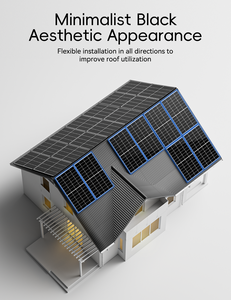 White Border Half Cell 100W Rigid Frame <b>Solar</b> <b>Panel</b> 12V/24V Output Fast Charge 22% Efficiency 25-Year Warranty <b>Solar</b> Kit - Product Image 6