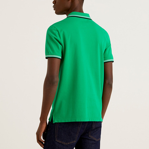 เสื้อโปโลแขนสั้นสำหรับผู้ชายผ้าฝ้ายถักผ้าคอตตอนคุณภาพสูงออกแบบได้ตามต้องการพร้อมโลโก้สำหรับใส่เล่นกีฬา - Product Image 2