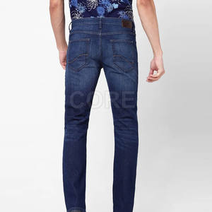 Nouvelle arrivée de pantalons slim en jean pour hommes avec logo personnalisé disponible en différentes couleurs de pantalons pour hommes - Product Image 3