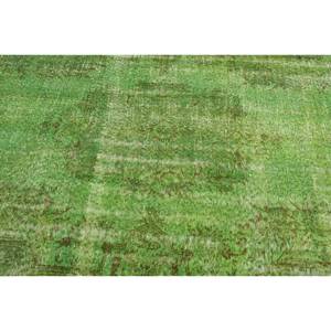 Tapis Turc Vintage Moderne Grand 5.4 X 9.1ft Laine Vert Patchwork Design Latex Support Rectangle Zone pour Couloir Chambre - Product Image 5