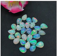 Opale ovale de 3 mm de haute qualité, cabochon, pierre précieuse naturelle d'agate, 100 % authentique, effet chromatique, livraison rapide, traitée aux rayons.