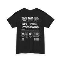 Kaos Lengan Pendek Katun Tebal Ramah Lingkungan 100% Unisex Oversize 240g Jersey Bermotif Logo untuk Profesional GIS