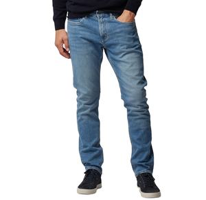 Pantalones Vaqueros de Mezclilla de Color Sólido, Corte Regular, Ajuste Casual, Transpirables, para Hombre - Product Image 4