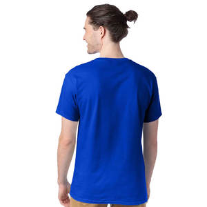 Camisetas de manga corta con cuello redondo y serigrafía personalizada transpirable Azul Real - Product Image 2