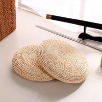 Mobilier de maison à prix compétitif pouf en jacinthe d'eau pouf tabouret de canapé pouf pour s'asseoir à l'intérieur et à l'extérieur