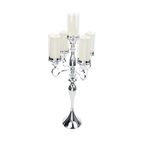 Aluminium Silver Color Tableware <b>Candelabra</b> With 5 Arms Prime Quality Customized Size <b>Candelabra</b> By Home Arts - Product Image 4