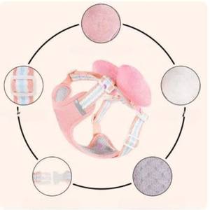 Simple Breathable Dog Leash with Animal Pattern Decorative Bow Polyester/Nylon Material Waterproof Made in Vietnam for Dogs Cats - Product Image 2