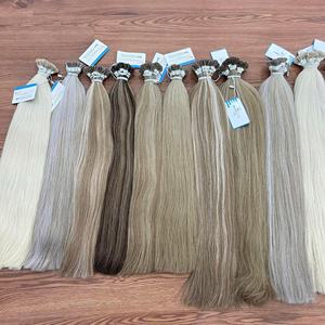 Machine à cheveux à pointe de kératine vietnamienne 100% vierge en gros I Tip Droite 100% Extensions de cheveux humains Remy I-Tip Hair - Product Image 6