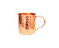 King international pur cuivre Mule moscou tasse à bière martelée tasse avec poignée ensemble martelé nouveau design indien vintage tasses en cuivre