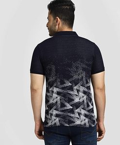 Chemise formelle à manches courtes pour homme, personnalisée, écologique, tricotée, teinte au Remazol, imprimée par décoloration, 200g, 100% coton respirant - Product Image 3