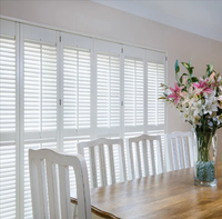 UK EU Australie Californie Installation facile de bricolage Jaslousie Lamelle Persienne Volets en tilleul pour fenêtre et Volets de plantation en PVC