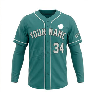 Uniformes de baseball personnalisés avec logo pour équipe, 100 % polyester, très demandés - Product Image 6