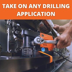 Fraise annulaire HSS 1200W 1-3/8 po pour perceuses à base magnétique, perceuse à moteur sans balais pour zones difficiles d'accès, diamètre de coupe max. - Product Image 5