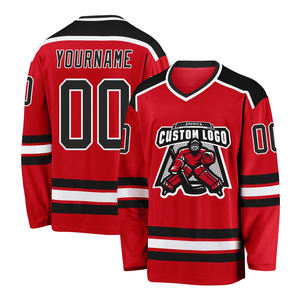 Maillot de hockey sur glace personnalisé, uniforme de sport d'entraînement, sublimation, uniforme de collège, manches longues, costume de hockey - Product Image 4