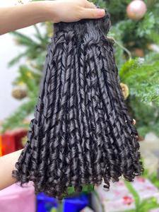 Pixie Curly Cabello sin procesar Extensiones de cabello humano real Paquetes Cutícula alineada Sin enredos Precio al por mayor - Product Image 3