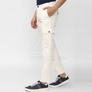 Pakistan Manufacturer's High Quality Cargo Pants Custom Logo Men's Work <b>Jeans</b> Casual Mid <b>Elastic</b> Ins Lightweight Plain Straight - Product Image 2