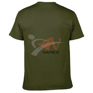 T-shirt d'été en polyester/coton avec logo imprimé personnalisé de haute qualité pour hommes-Écologique et respirant - Product Image 3