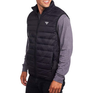Blouson matelassé sans manches grande taille style urbain col montant pour homme – Idéal pour l'hiver et les activités de plein air – Vente en gros - Product Image 2