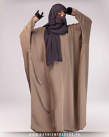 Robe longue maxi modeste pour femme, style bisht abaya, en polyester tricoté, à manches longues, simple, écologique, lavable, respirante, boutonnée