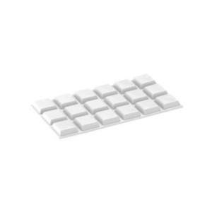 Paracolpi Adesivo Inofix 12x12 cm Confezione da 18 pz Bianco - Product Image 1