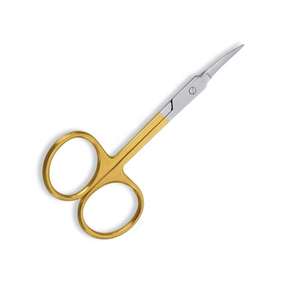 Tijeras para cutículas de uñas de Color dorado de acero inoxidable de alta calidad Diseño de punta de flecha de hoja recta multiusos - Product Image 6