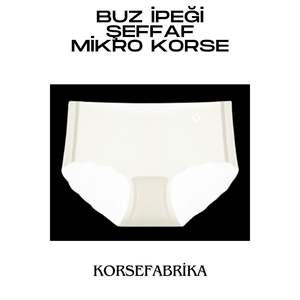 Corsé ultrafino de bragas de seda helada para mujer, cómodo diseño microtransparente sin costuras con corte por láser, cintura con logotipo sin marcas - Product Image 4