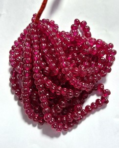 ベスト7mmルビーコランダムルースストリングビーズパンプキンストーン1369ctジュエリー作り用-卸売価格 - Product Image 6