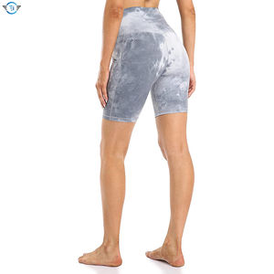 Pantalones cortos de yoga para mujer Pantalones cortos atléticos de cintura alta personalizados Correr Gimnasio Pantalones cortos de yoga cómodos y transpirables para mujer - Product Image 2